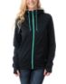 Empyre Girls Essential Black & Green Full Zip Tech Fleece Jacket