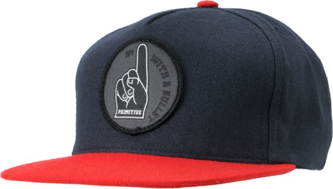 Primitive Number 1 Red & Navy Snapback Hat
