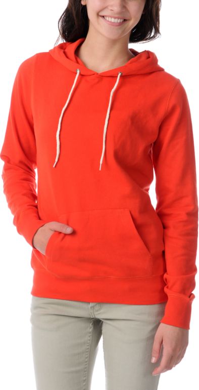 Zine Girls Fiery Red Pullover Hoodie