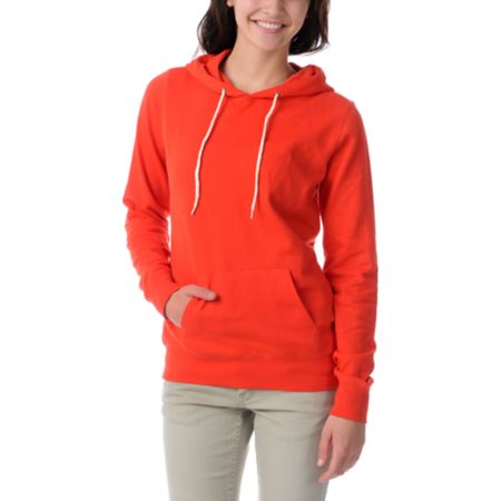 Zine Girls Fiery Red Pullover Hoodie
