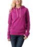 Zine Girls Solid Magenta Pullover Hoodie