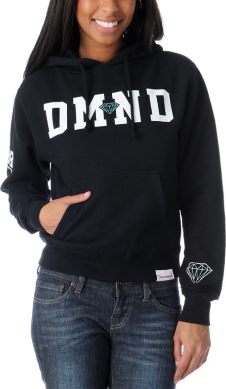 Diamond Supply Girls 98 Black Pullover Hoodie