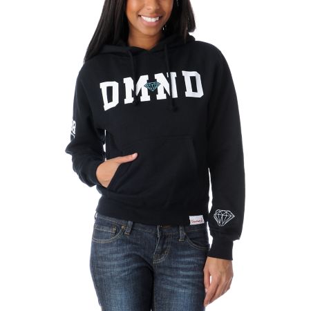 Diamond Supply Girls 98 Black Pullover Hoodie