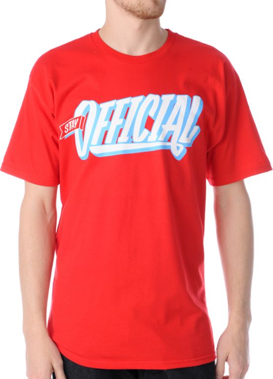 Official Stay Official Red Tee Shirt