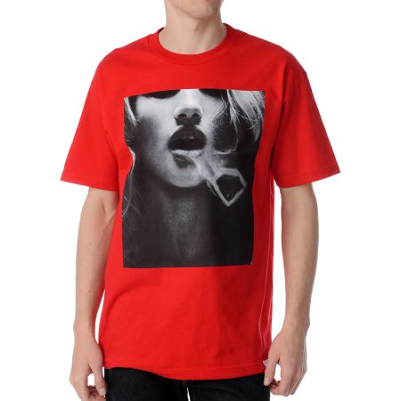 Diamond Supply Smoke Rings Red Tee Shirt