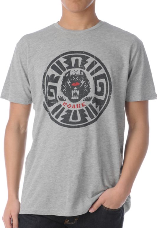 Roark Las Chupacabras Heather Grey Tee Shirt