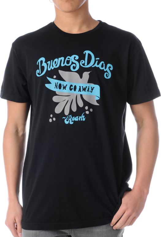 Roark Buenos Dias Black Tee Shirt