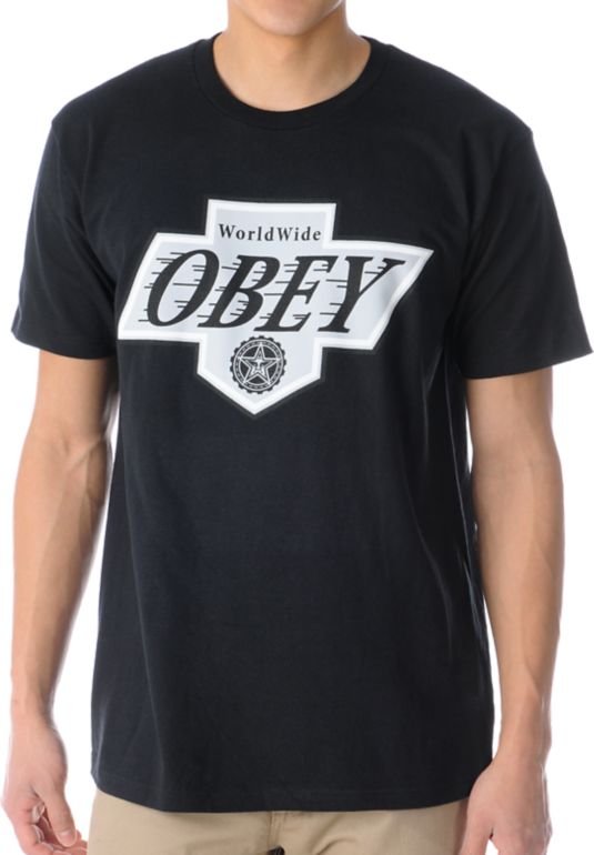Obey Great One Black Tee Shirt