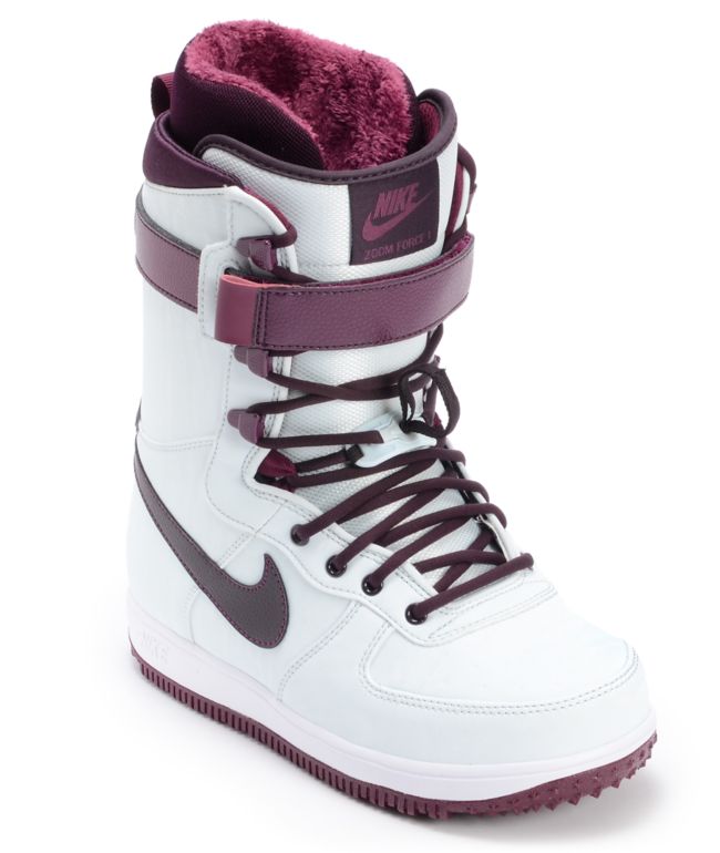 Nike Zoom Force 1 Wind & Wine Girls Snowboard Boots 2013