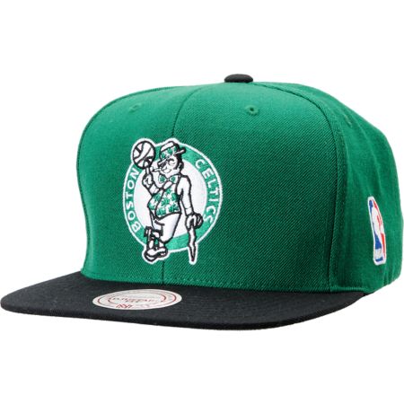 NBA Mitchell and Ness Boston Celtics Standard Logo Green Snapback