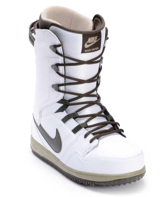 Nike Vapen White & Smoke Snowboard Boots 2013
