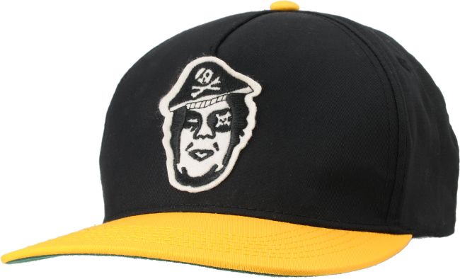 Obey Avast Black & Yellow Snapback Hat