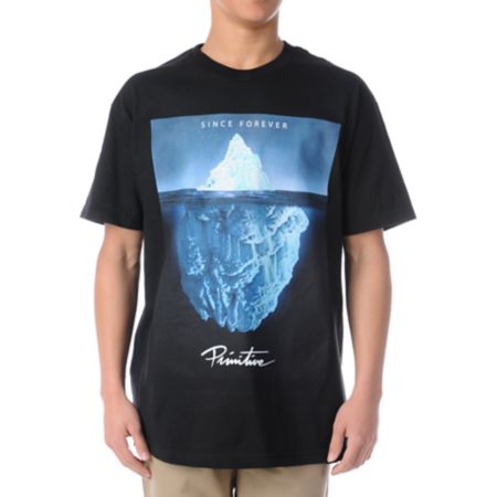 Primitive Iceberg Black Tee Shirt 