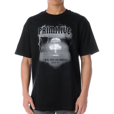 Primitive There Goes LA Black Tee Shirt 