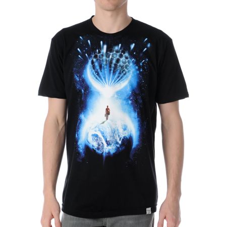 Imaginary Foundation Worlds Black Tee Shirt