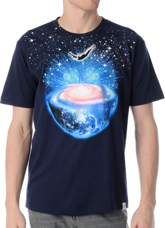 Imaginary Foundation Dive In Navy Tee Shirt