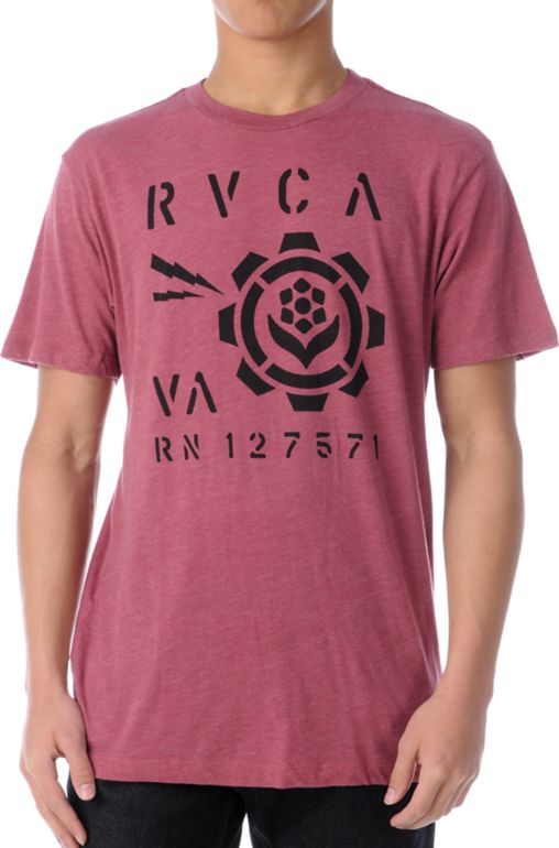 RVCA Last Stand Red Tee Shirt