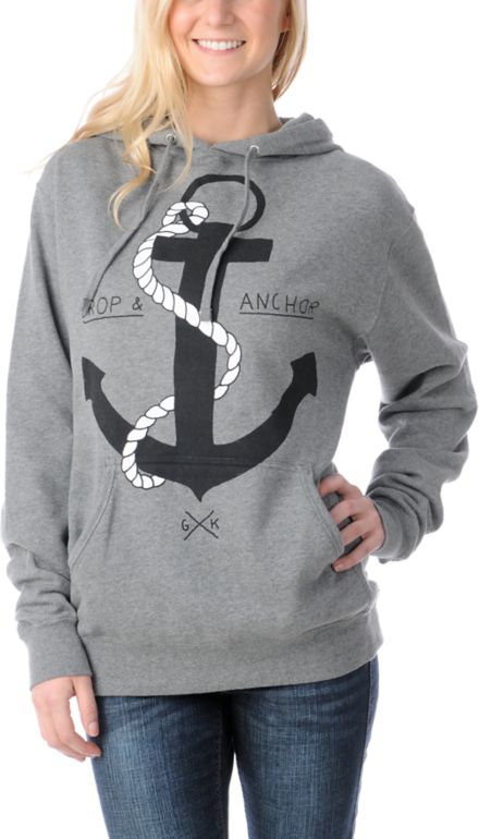 Glamour Kills Girls Drop & Anchor Pullover Hoodie