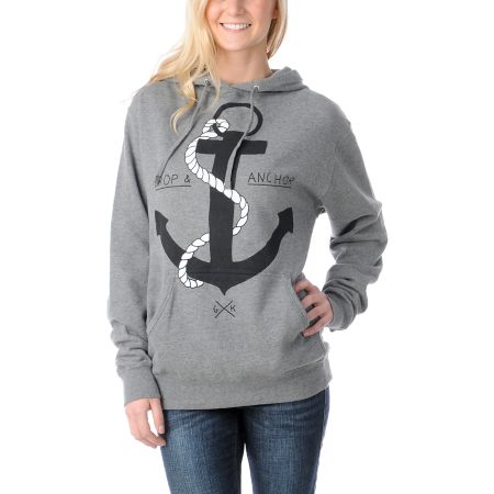 Glamour Kills Girls Drop & Anchor Pullover Hoodie