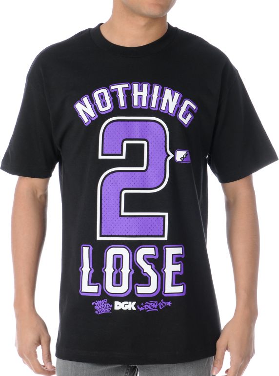 DGK Nothing 2 Lose Black Tee Shirt