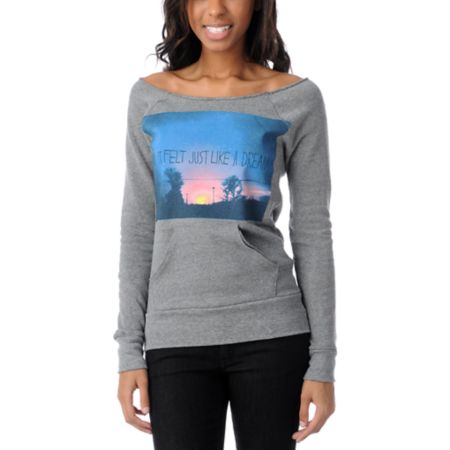 Glamour Kills How It Feels Heather Grey Pullover Sweatshirt