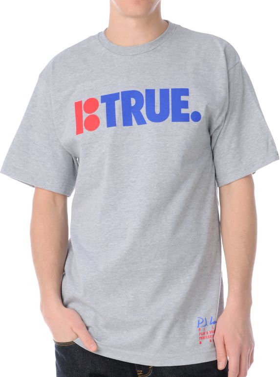 Plan B Ladd B True Heather Grey Tee Shirt