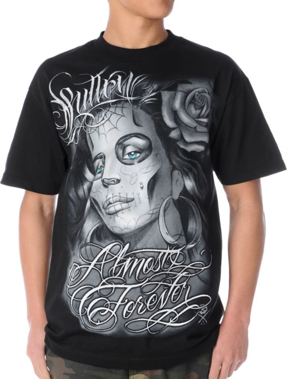 Sullen Almost Forever Black Tee Shirt