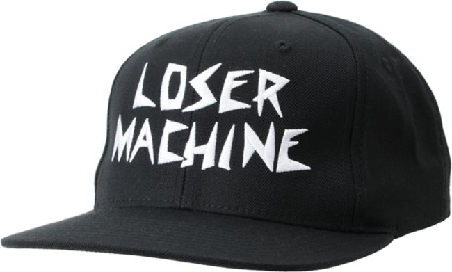 Loser Machine Suicidal Pro Black Snapback Hat