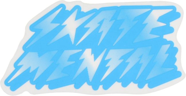 Skate Mental Bolts Blue Sticker