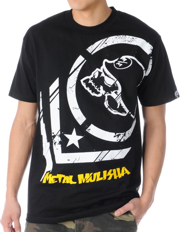 Metal Mulisha Punctured Black Tee Shirt