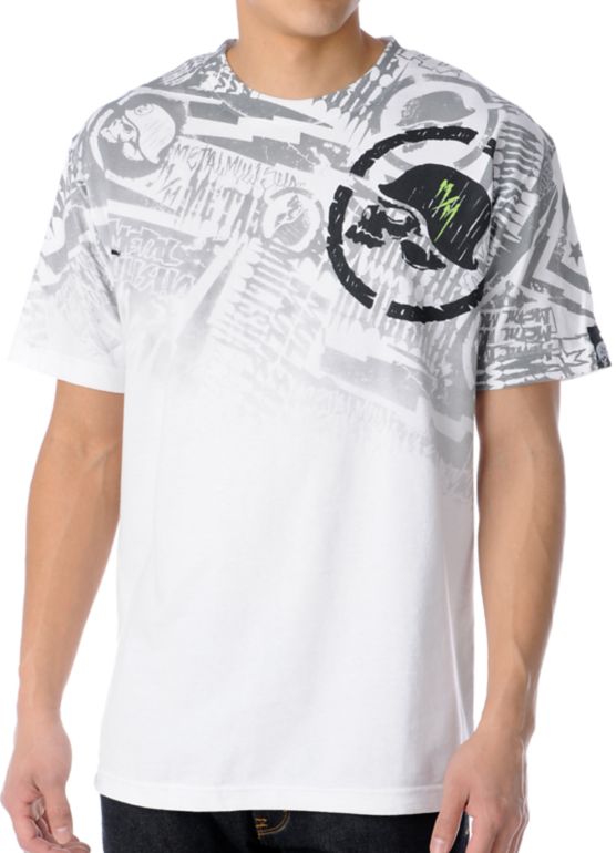 Metal Mulisha Jolt White Tee Shirt