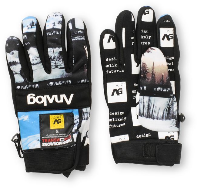Analog Avatar PLA Print 2013 Pipe Snowboard Gloves