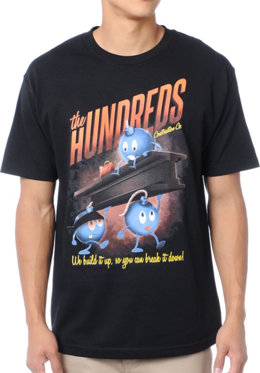 The Hundreds Contractors Black Tee Shirt
