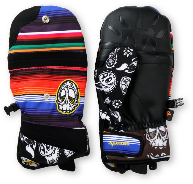 Celtek Day of the Dead Chroma Snowboard Mitten
