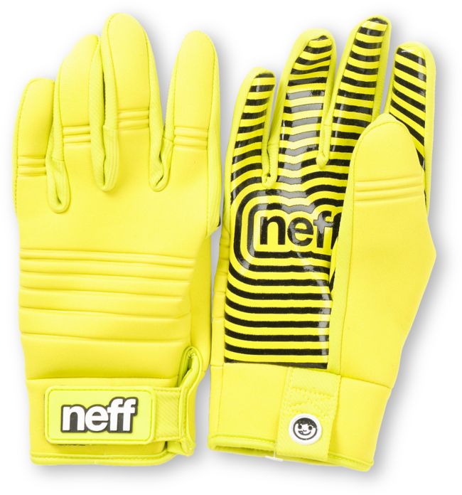 Neff Daily 2013 Tennis Yellow Pipe Snowboard Gloves