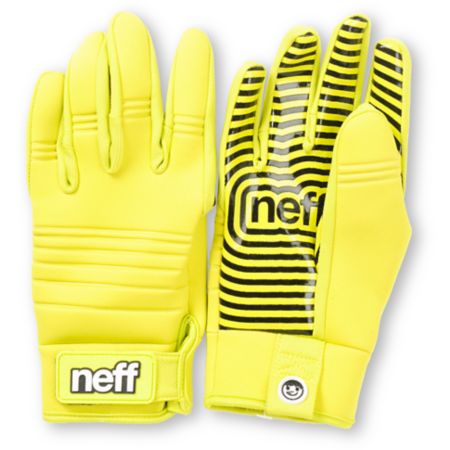 Neff Daily 2013 Tennis Yellow Pipe Snowboard Gloves