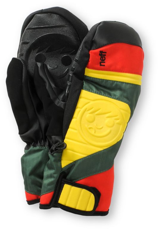 Neff Digger 2013 Rasta Snowboard Mittens