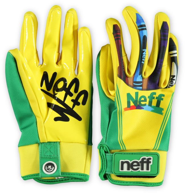 Neff Chameleon Crayons Yellow 2013 Pipe Snowboard Gloves