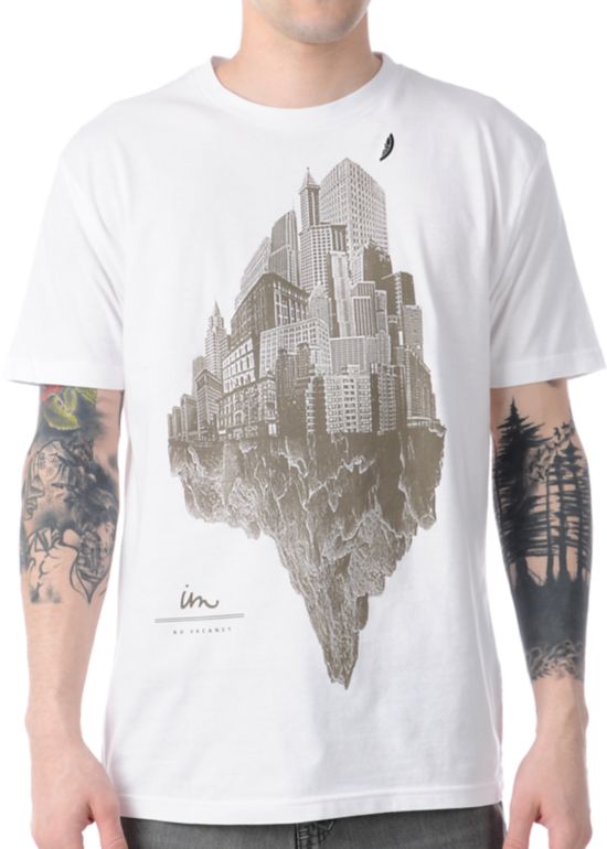 Imperial Motion No Vacancy Premium Slim Fit White Tee Shirt