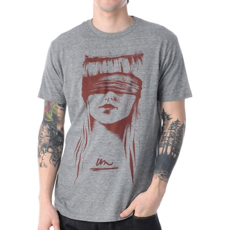 Imperial Motion Blind Justice Grey Tri Blend Tee Shirt