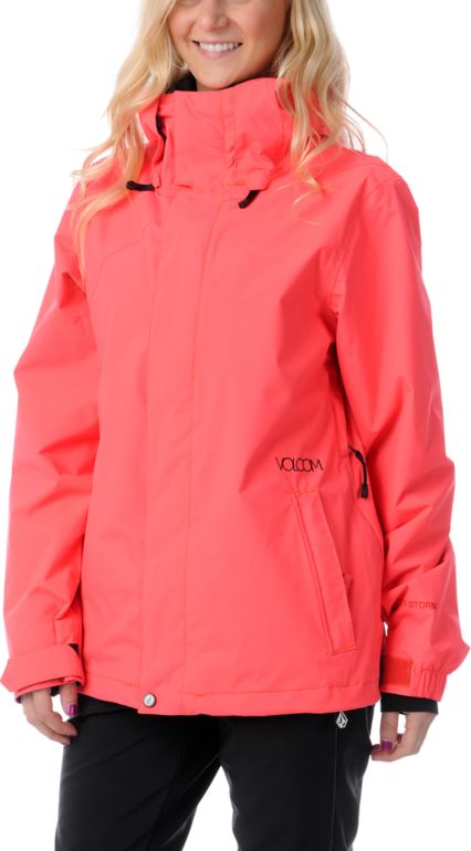 Volcom Girls Mellea 2013 Firecracker Red Snowboard Jacket