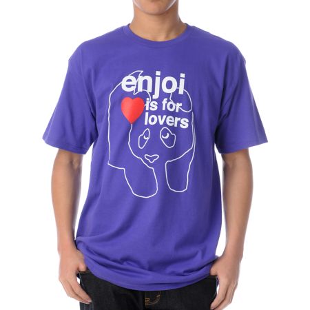 Enjoi Is For Lovers Purple Tee Shirt