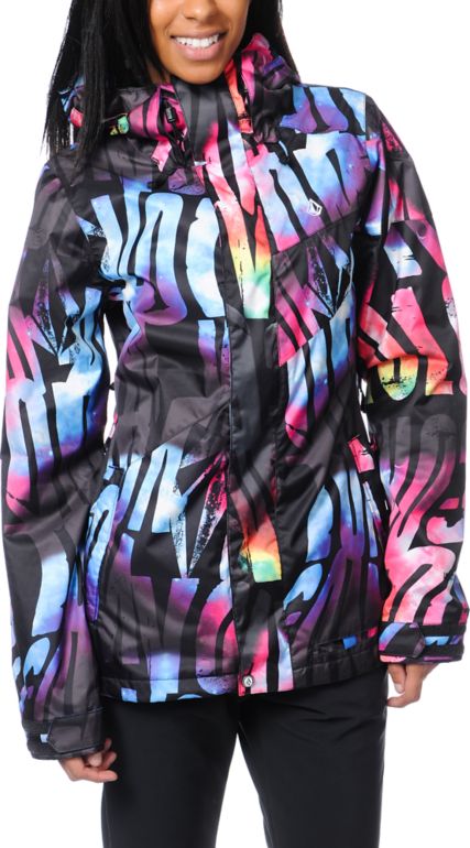Volcom Girls Tipsy Tonic 2013 Black 15K Snowboard Jacket