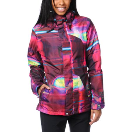 Volcom Girls Clove Ins 2013 Transplaidicle 10K Snowboard Jacket