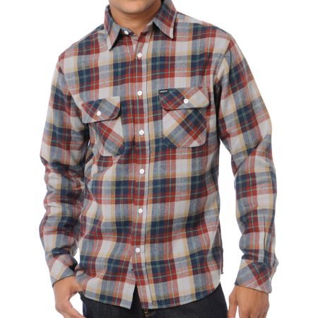 Matix Bronx Grey Plaid Flannel Shirt