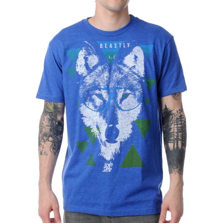 A-lab Beastly Heather Blue Tee Shirt 