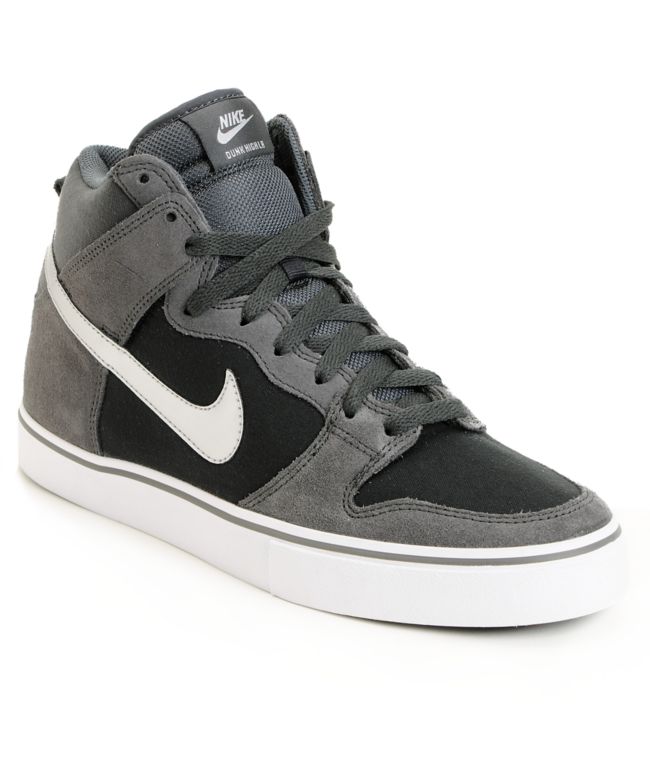 Nike Dunk High LR Anthracite & Metallic Silver Skate Shoe