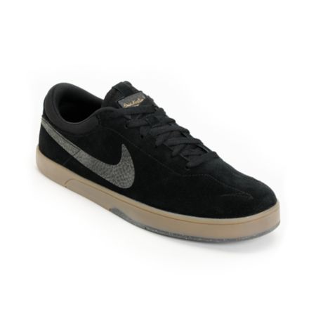 Nike SB Eric Koston 1 Lunarlon Black & Gum Skate Shoe