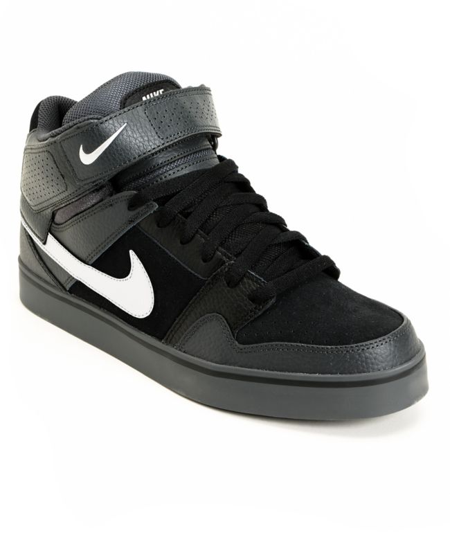 Nike Mogan Mid 2 SE Anthracite & Black & Metallic Silver Shoe