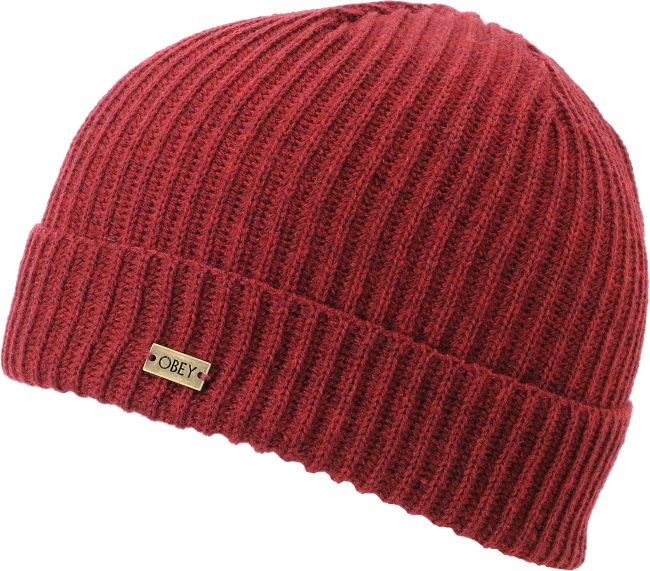 Obey Dover Burgundy Beanie